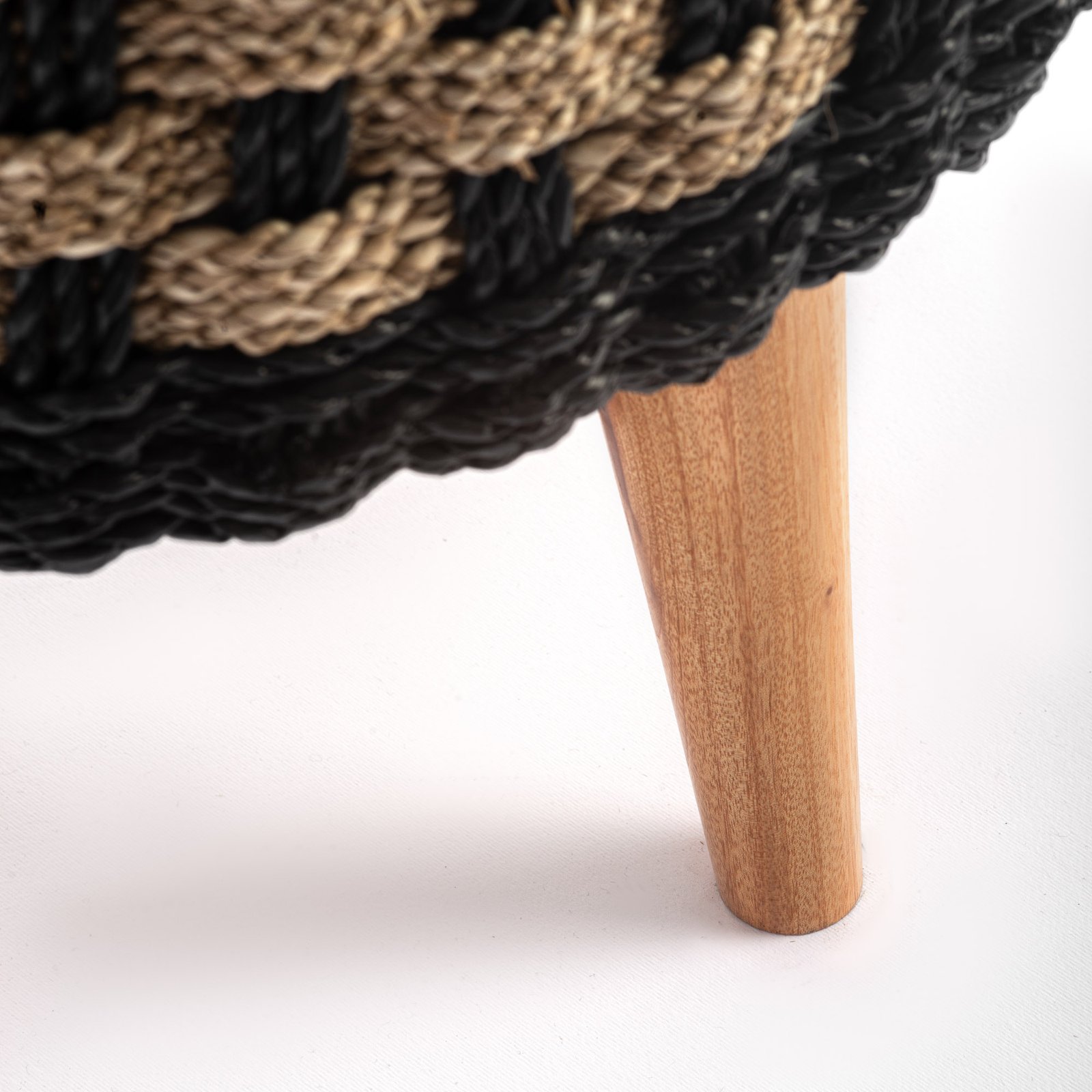 STOOL WITH SOLID TEAK BRANCH LEGS Thumbnail